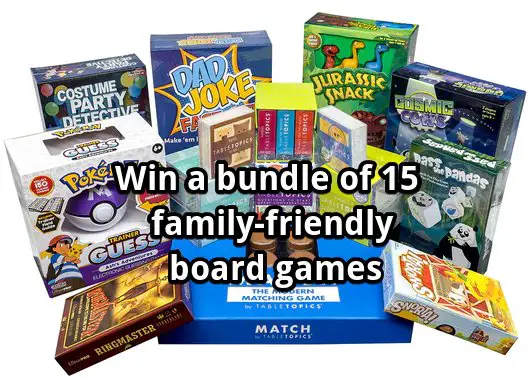 TableTopics Epic Family Games Bundle Giveaway - Win 15 family-friendly board games