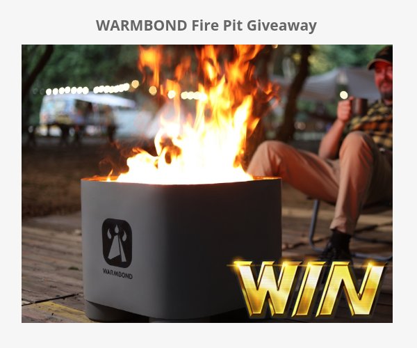 Tailgating Challenge Giveaway - Win A WarmBond Fire Pit