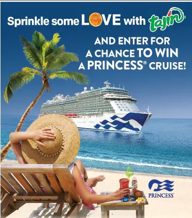 Tajín And Princess Cruise Lines Sweepstakes – Win A $4,900 Cruise For 2