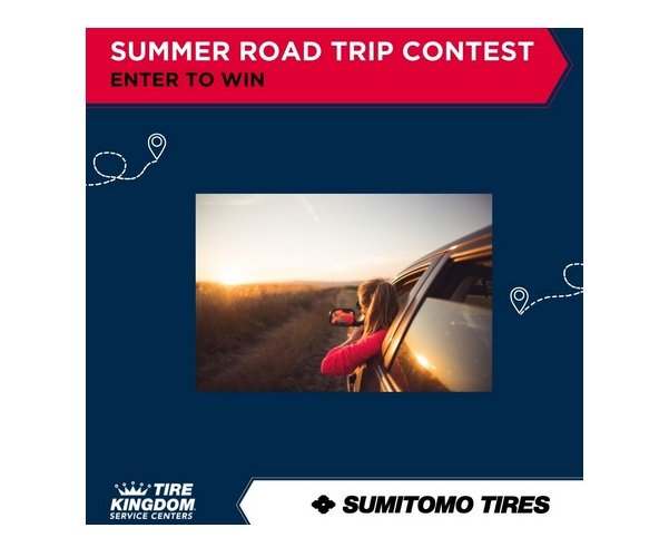 TBC’s Summer Road Trip Social Media Contest - Win A Set of Sumitomo Tires