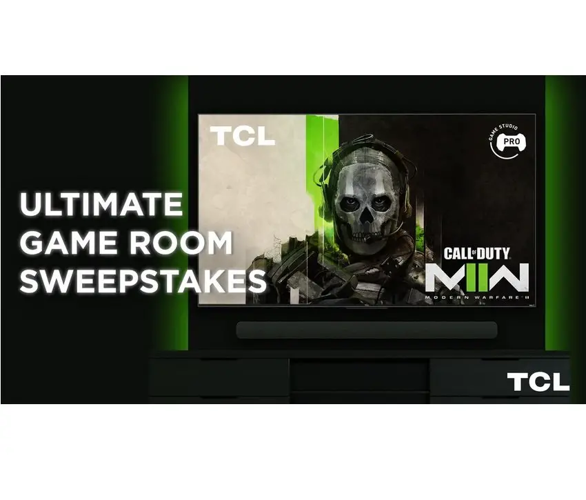 TCL Ultimate Game Room Sweepstakes - Win A Smart TV, Soundbar & Call of Duty: Modern Warfare