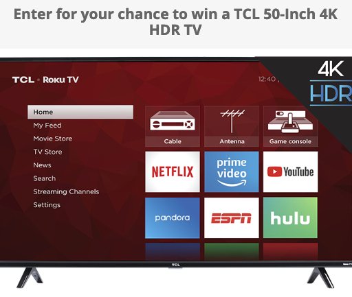 Techlicious TCL 50-Inch 4K HDR TV