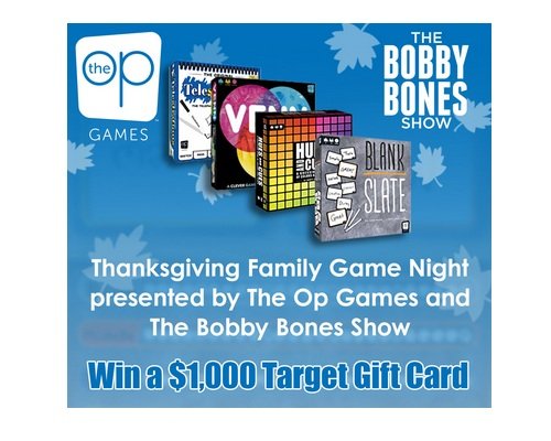 The Bobby Bones Show's Family Game Night Sweepstakes - Win A $1,000 Target Gift Card