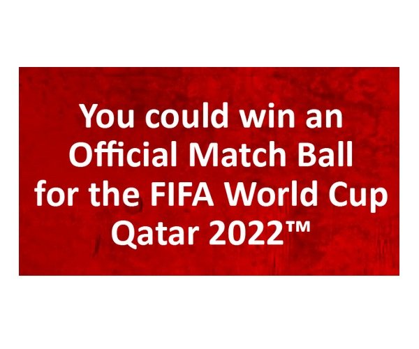 The Coca-Cola World Cup Sweepstakes - Win a World Cup Match Ball (4 Winners)