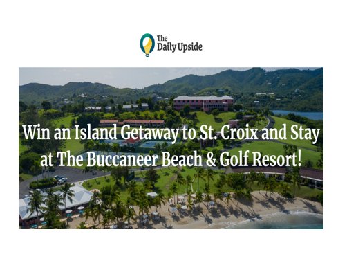 The Daily Upside Island Getaway To St. Croix Giveaway - Win A 4-Night Stay For 2 At The Buccaneer Beach & Golf Resort