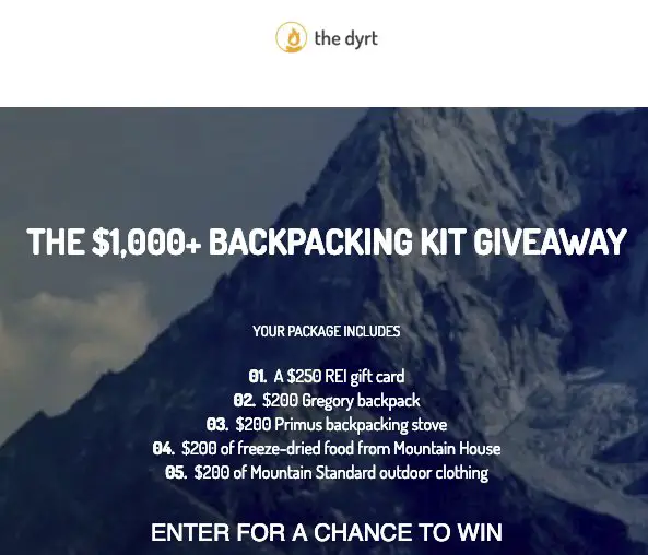 The Essential Backpacking Kit Giveaway