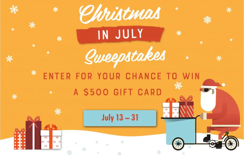 The Honey Baked Ham Company's Christmas In July Sweepstakes - Win A $500 Gift Card