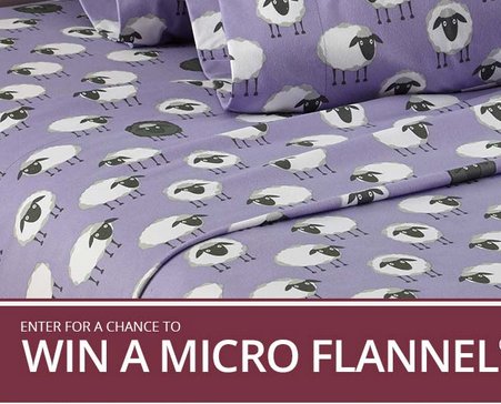 The Micro Flannel Bed Sheet Set Giveaway