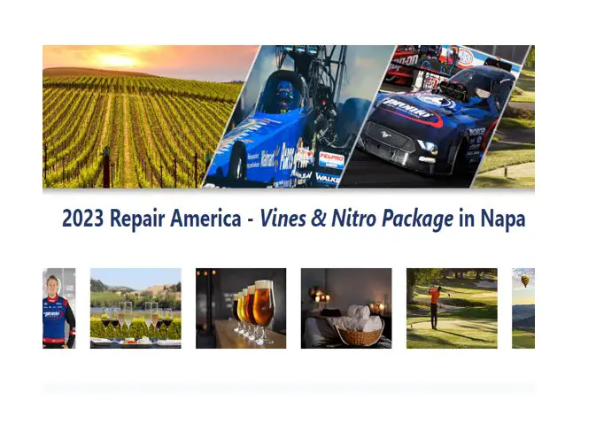 The Pronto Network 2023 Repair America Sweepstakes – Win A Trip For 2 To Napa, CA