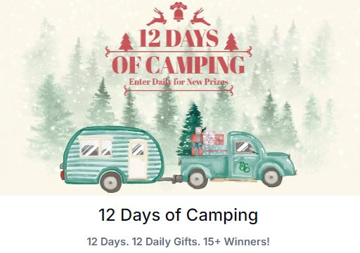 Thousand Trails 12 Days Of Camping Sweepstakes - Win A 1-Year Thousand Trails Cabin Pass, Camping Pass Or Other Prizes