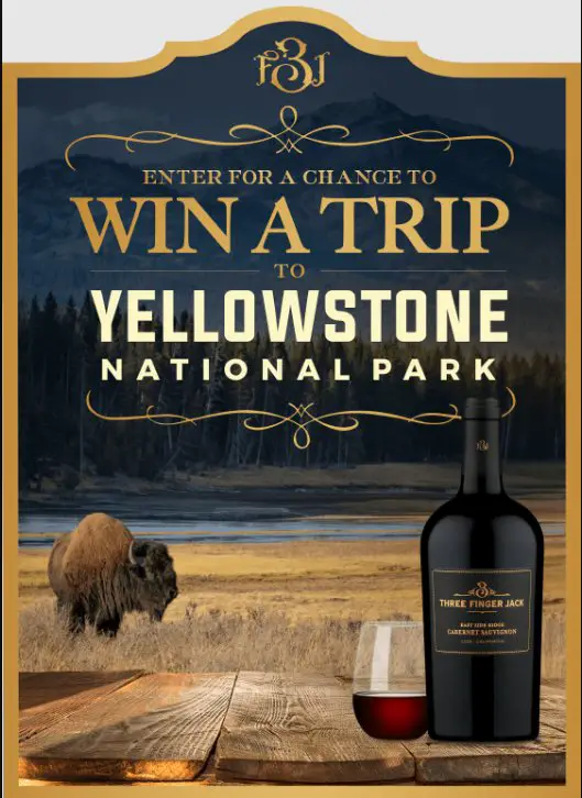 Three Finger Jack Yellowstone National Park Sweepstakes – Win A Trip For 2 To Yellowstone National Park