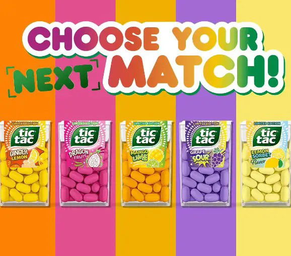 Tic Tac Choose Your Match Sweepstakes Win Sweatshirts, Water bottles & Packs of Tic Tacs {60 Winners}