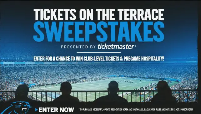 Ticketmaster Tickets On The Terrace Sweepstakes – Win 2 Club - Level Terrace Tickets (16 Winners)