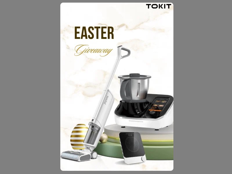 TOKIT Easter Giveaway - Win A Kitchen Appliance Or A Vacuum Cleaner