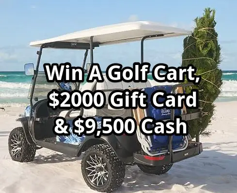 Tommy Bahama x Club Car Sweepstakes - Win A Golf Cart, $2000 Gift Card & $9,500 Cash