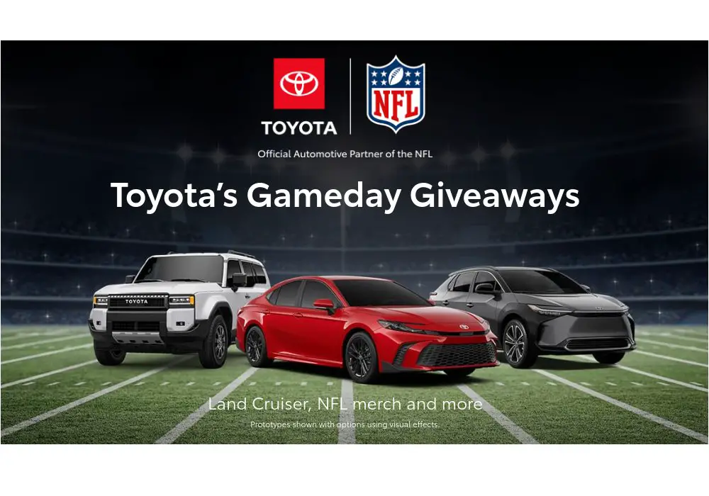 Toyota Gameday Giveaways - Win A Trip For 2 To Super Bowl LIX