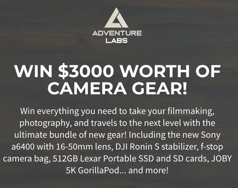 Travel Filmmaker Giveaway