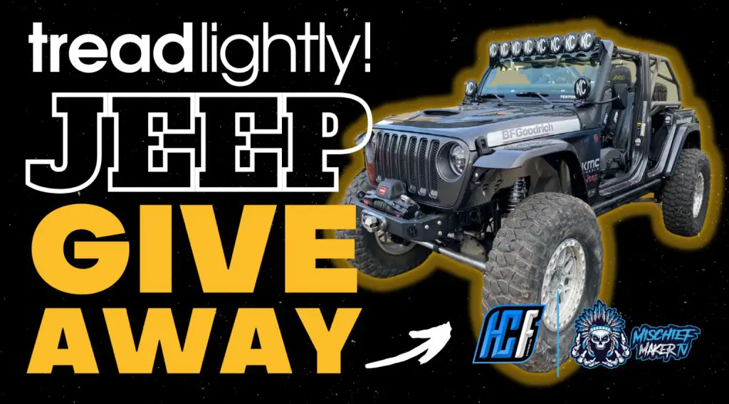 TreadLightly.org Jeep Giveaway - Win A Jeep Wrangler JLU {2021 Model}