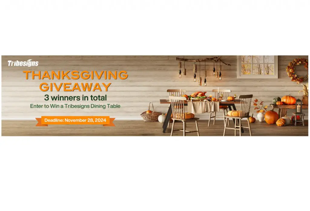 Tribesigns Thanksgiving Giveaway - Win A Dining Table (3 Winners)