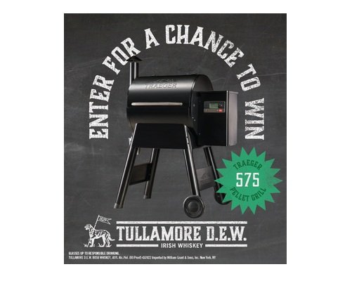 Tullamore Dew Traeger Grill Summer - Win a Brand New Pellet Grill