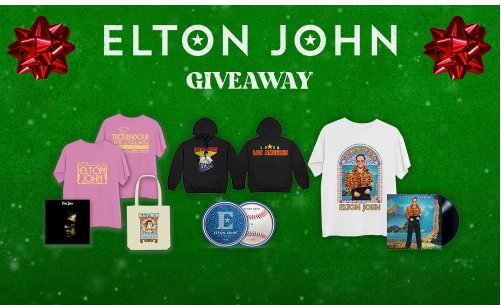 uDiscover Music Elton John Festive Giveaway - Win 3 Elton John Albums On Vinyl, 2 T - Shirts, A Hoodie, And Socks