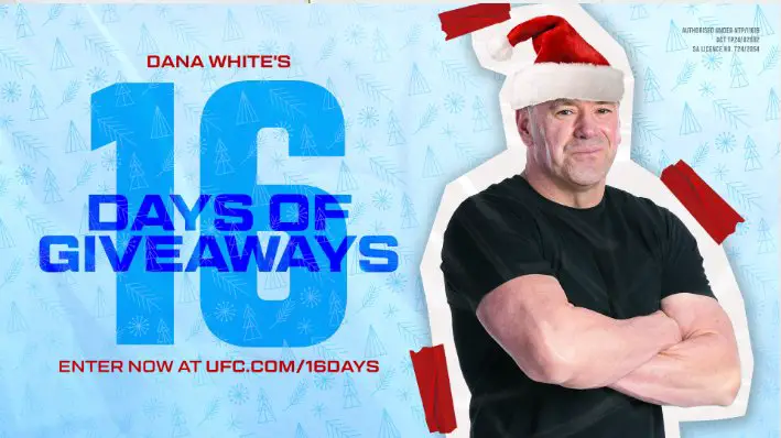 UFC Dana White’s 16 Days Of Giveaway - Win A Free Trip, Trailers, Dirt Bike And More (16 Winners)