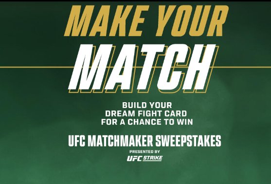 UFC Matchmaker Sweepstakes - Win Free Trips To Las Vegas & New York + Other Prizes