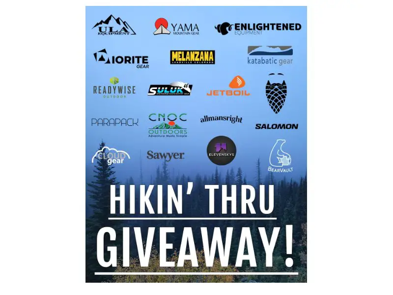 Ula Equipment Hikin' Thru Giveaway - Win Hiking And Outdoor Gear