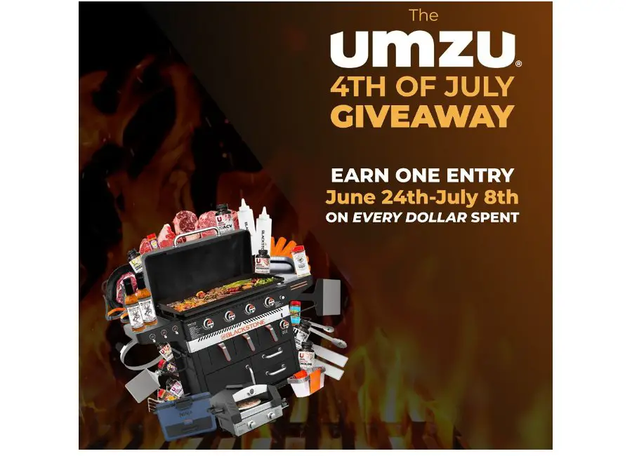 UMZU 4th of July Blackstone Giveaway - Win A Merch Pack Or Ninja Cooler