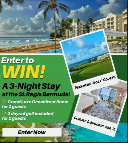 UnderPar Dream Golf Getaway to Bermuda Sweepstakes – Win A Dream Golf Experience To St. Regis Bermuda