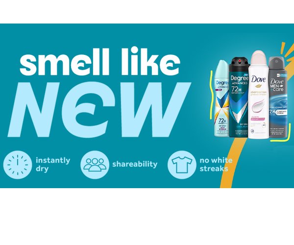 Unilever Dry Spray Smell Like New - Win A Trip To Las Vegas, US Open And More