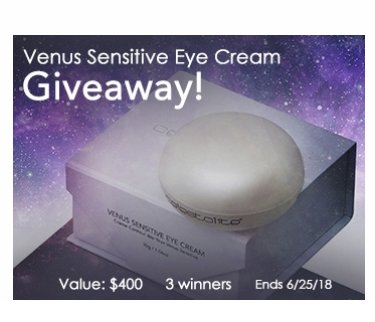 Venus Sensitive Eye Cream Giveaway