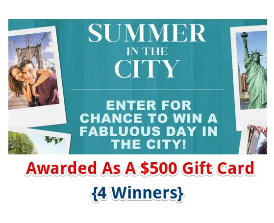 Vina Concha Y Toro VCT USA Summer in the City Sweepstakes - Win $500 {4 Winners}