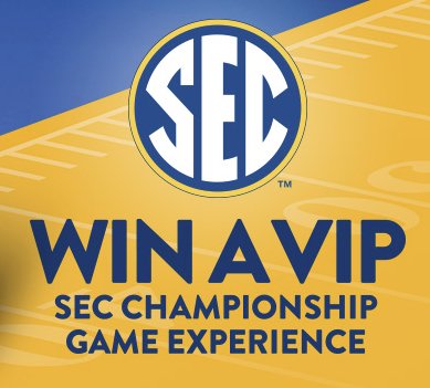 VIP trip for 4 to the 2018 SEC Championship Game in Atlanta