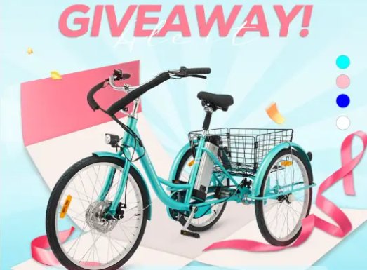 Viribus September Electric Tricycle Giveaway - Win A Viribus Electric Tricycle