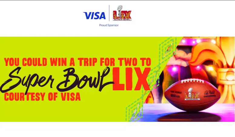 Visa 2024 NFL Sweepstakes – Win A Super Bowl LIX Trip Package