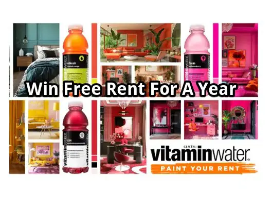 Vitaminwater Paint Your Rent Contest – Win Free Rent For A Year (5 Winners)