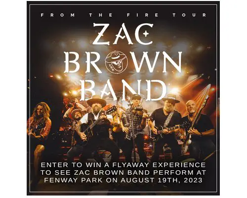 Warner Music Nashville Zac Brown Band Sweepstakes - Win A Trip For 2 To See Zac Brown Band Live In Concert