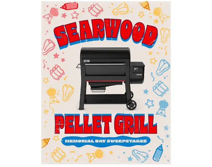 Weber Memorial Day Searwood Sweepstakes - Win A Pellet Grill & More