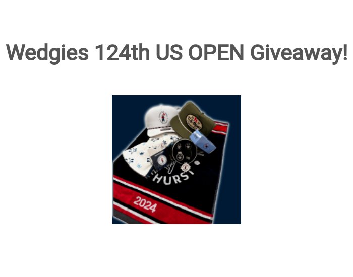 Wedgies Golf 124th US OPEN Giveaway - Win A Collection Of Golf Gear