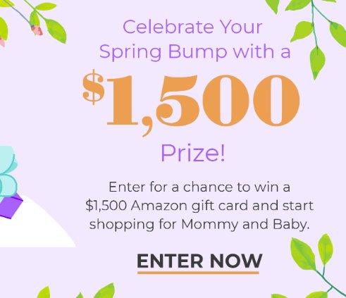 What To Expect Baby Bump Giveaway - Win A $1,500 Gift Card To Amazon