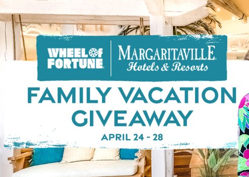 Wheel Of Fortune Margaritaville Family Vacation Giveaway - Puzzle Solution & $12,798 Family Vacation  Up For Grabs