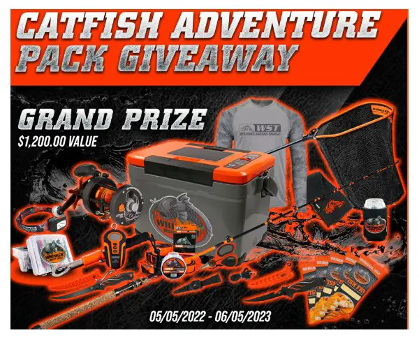 Whisker Seeker Tackle 2023 Catfish Adventure Pack Giveaway - Win An Adventure Pack Worth $1,200