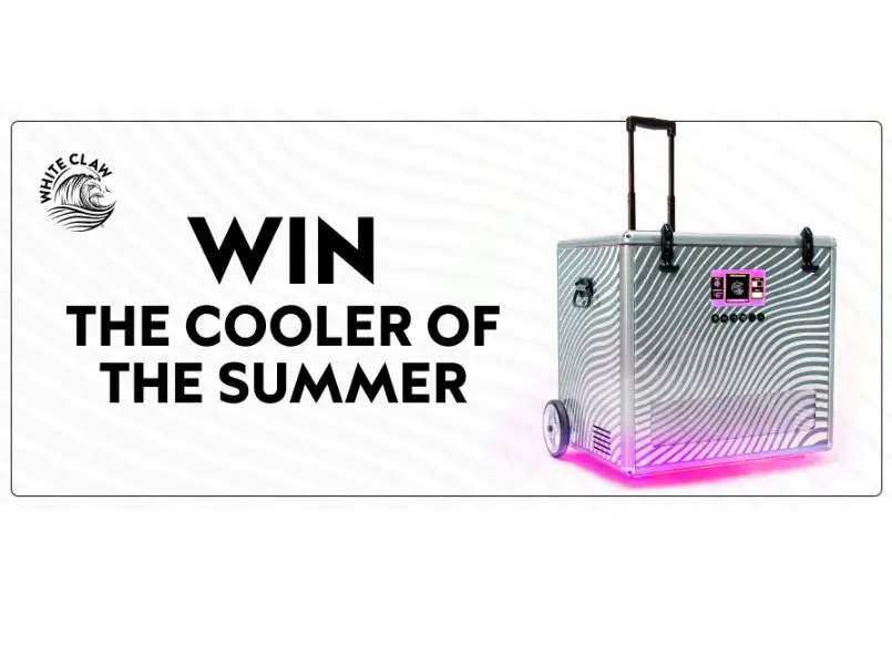White Claw Grab Life By The Claw Shore Club Cooler Sweepstakes - Win A Speaker/Cooler & A $1,000 Food Delivery Gift Card (4 Winners)