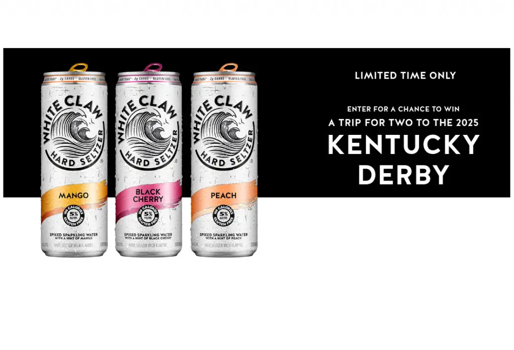 White Claw Hard Seltzer Kentucky Derby 2025 Tickets Sweepstakes - Win Two 2025 Kentucky Derby Tickets & $2,000