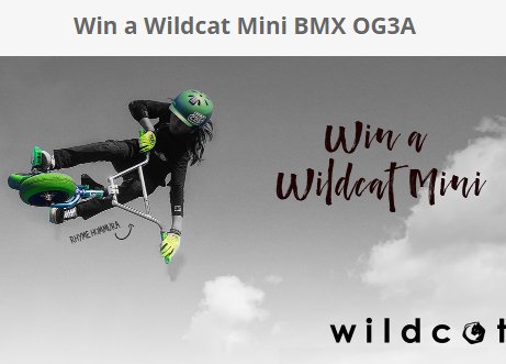 Wildcat Mini BMX OG3A Giveaway - Win A  $419 Wildcat Mini Bicycle