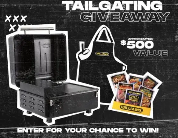 Williams Seasonings Tailgating Sweepstakes - Win A Traeger Grill And Seasoning Prize Pack