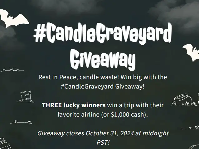 Win $1,000 Cash In The Arbor Made Candle Graveyard Sweepstakes {3 Winners}