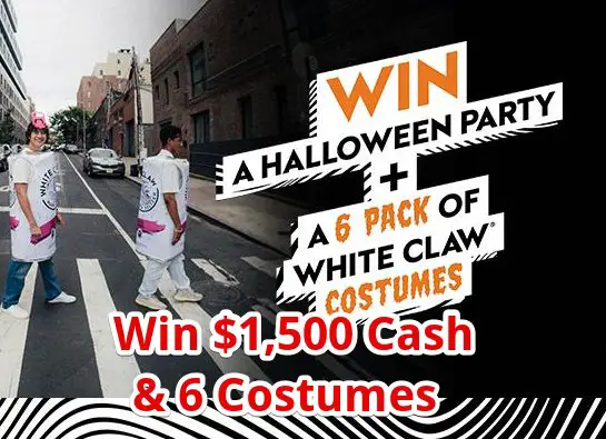 Win $1,500 Cash + Costumes In The White Claw Wednesday Halloween October Sweepstakes