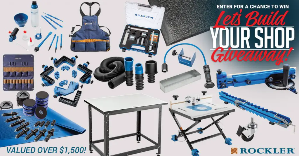 Win $1,500 Worth Of Tools In The Rockler Let's Build Your Shop Giveaway